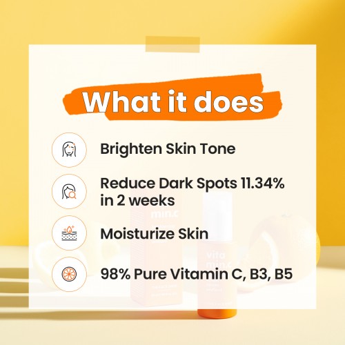 Vitamin Brightening Serum - Brightening Reduce Hyperpigmentation & Acne Scar Travel Size Serum